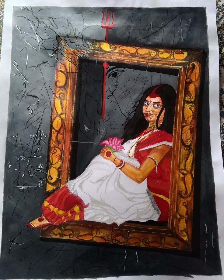 THE LADY IN THE FRAME — digital artwork by Spooky Arts